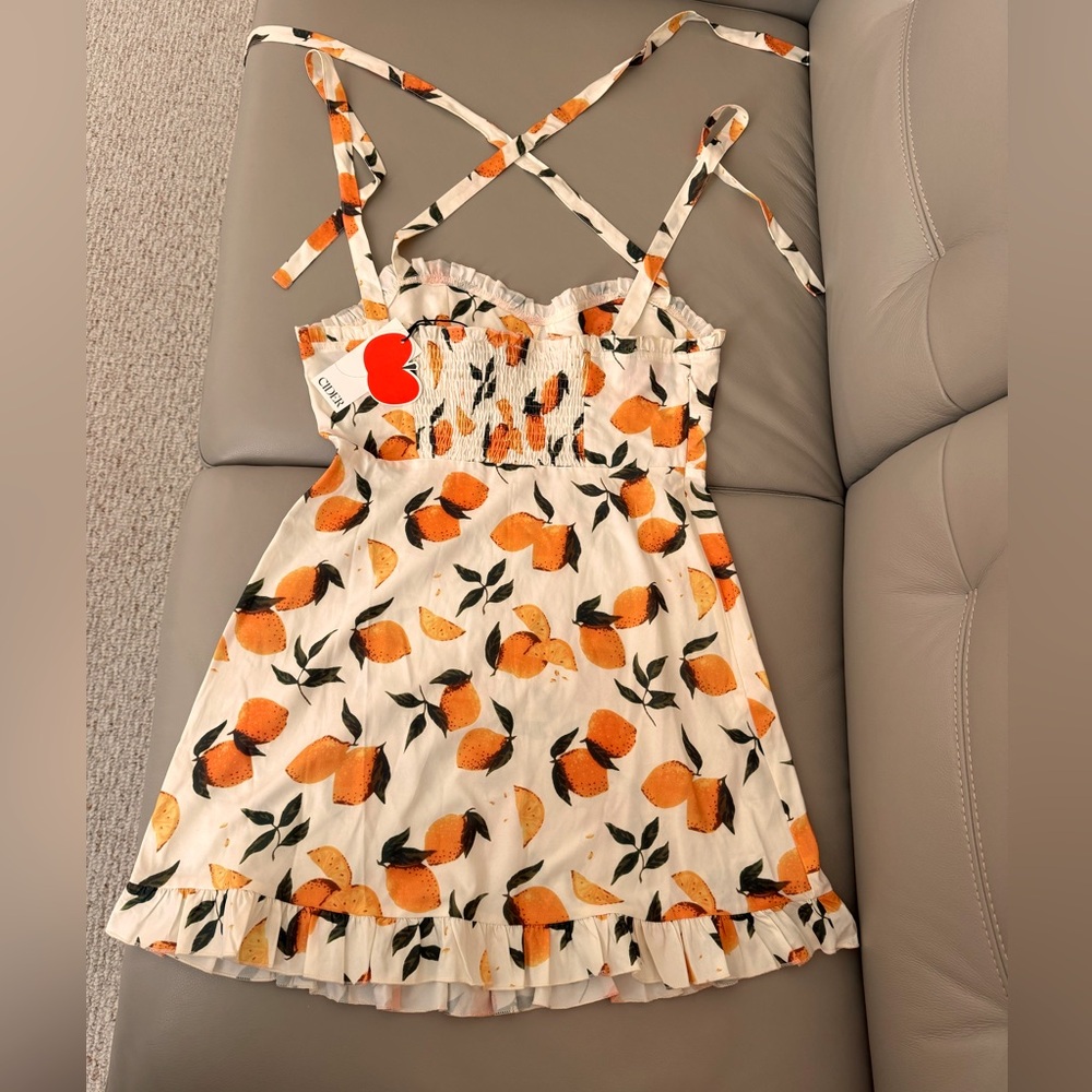 Cider Multicolor Smocked dress. M